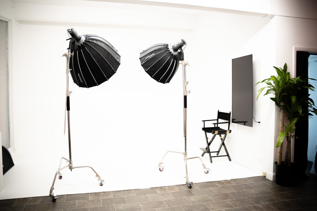 Various backdrops and sets