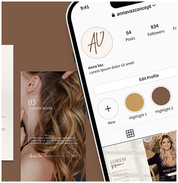 Visual direction for materials and campaigns.